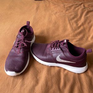 Nike Running Shoes - Custom Rhinestone - Maroon